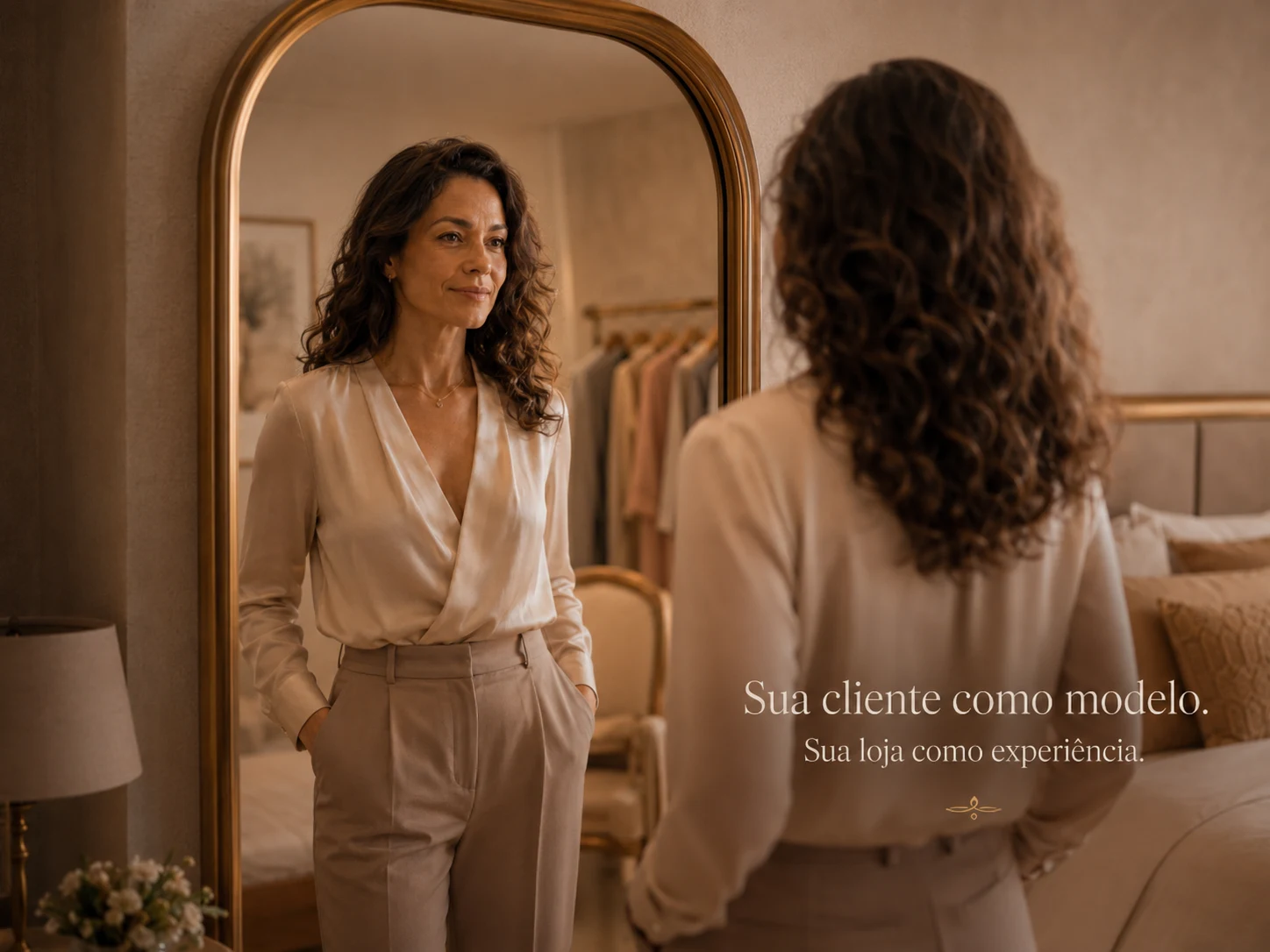 Experiência de provador virtual da Abcielli aplicada ao varejo de moda.